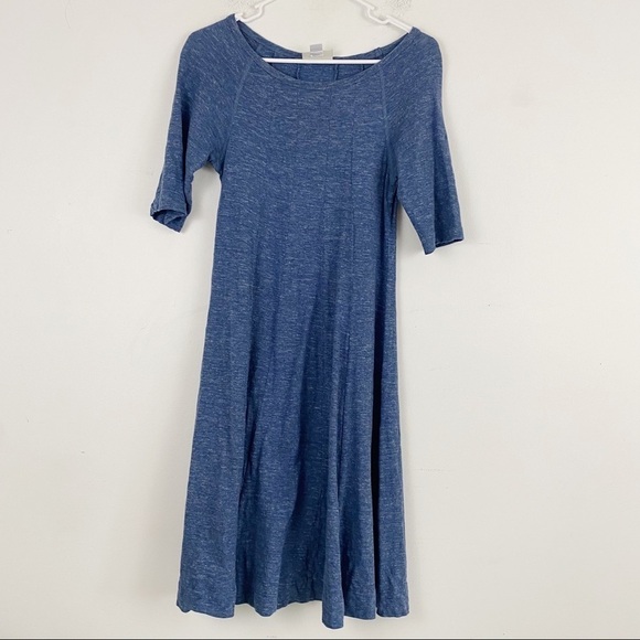 Ganni Dresses & Skirts - GANNI blue short sleeve swing dress